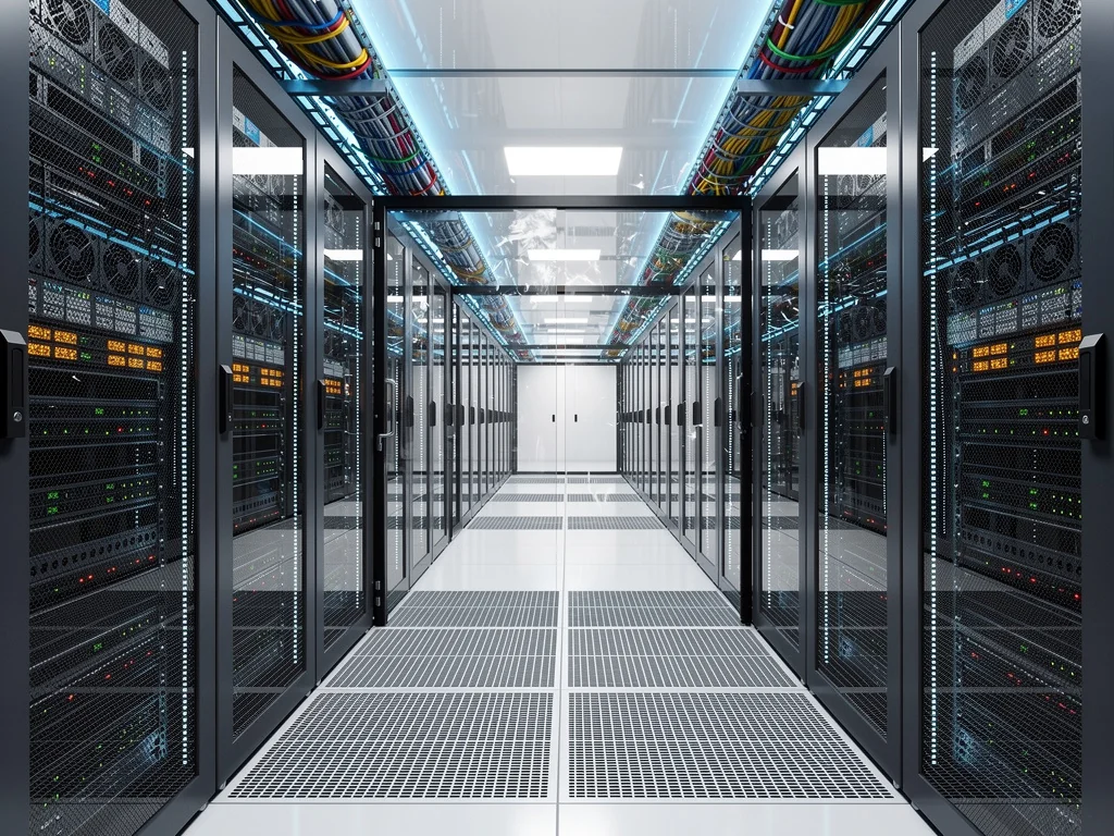 Data center with raised access flooring in Dallas